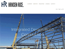 Tablet Screenshot of hansen-rice.com